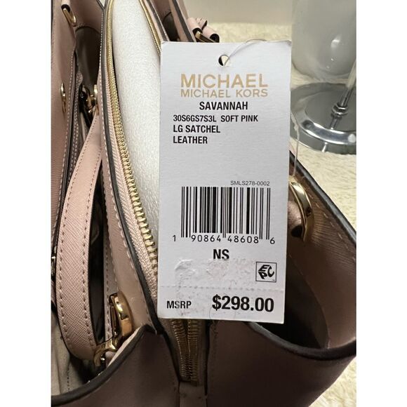 🔥🎁NWT! Michael Kors SAVANNAH Satchel Handbag - Picture 7 of 7